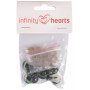 Infinity Hearts Säkerhetsögon/amigurumiögon Grön 14mm - 5 par