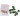 Infinity Hearts Säkerhetsögon / Amigurumiögon Grön 25mm - 5 par - Andra sortering