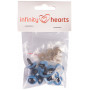 Infinity Hearts Säkerhetsögon/Amigurumiögon Blå 16mm - 5 par