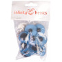 Infinity Hearts Säkerhetsögon/Amigurumiögon Blå 30mm - 5 par