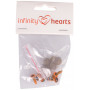 Infinity Hearts Säkerhetsögon/Amigurumiögon Orange 8mm - 5 par