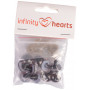 Infinity Hearts Säkerhetsögon/amigurumiögon Brun 16mm - 5 par