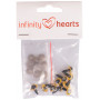 Infinity Hearts Säkerhetsögon/Amigurumiögon Gul 10mm - 5 par