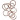 Infinity Hearts Nyckelring Tjock Silverfärgad 20mm - 10 st