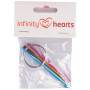 Infinity Hearts Virknålsnyckelring 3-5mm 3 storlekar
