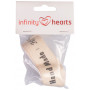 Infinity Hearts Tygband/Labelband Handmade 15mm - 3 meter