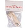 Infinity Hearts Tygband/Labelband Symotiver Svart 15mm - 3 meter