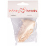 Infinity Hearts Tygband/Labelband Hugs and Kisses 15mm - 3 meter