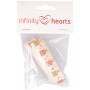Infinity Hearts Tygband/Labelband Ugglor ass. färger 15mm - 3 meter