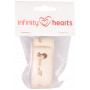 Infinity Hearts Tygband/Labelband Handmade ass. djurmotiv 20mm - 3 meter