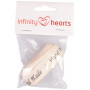 Infinity Hearts Tygband/Labelband Handmade 25mm - 3 meter