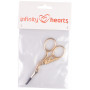 Infinity Hearts Broderisax Stork Guld/Silver 9,3cm - 1 st