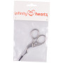 Infinity Hearts Broderisax Stork Silver 9,3cm - 1 st