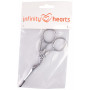 Infinity Hearts Broderisax Stork Silver 11,5cm - 1 st