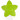 Infinity Hearts Hängselclips Silikon Stjärna Grön 5x5cm - 1 st