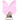 Infinity Hearts Hängselclips Silikon Fjäril Rosa 3,5x3,8cm - 1 st