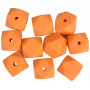 Infinity Hearts Pärlor Geometriska Silikon Orange 14mm - 10 st