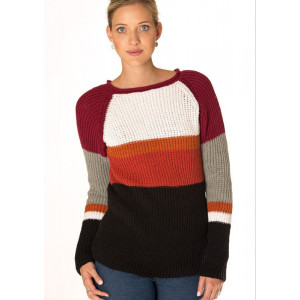 Mayflower Ribbstickad Sweater i sex färger - Sweater Stickmönster str. S - XXXL