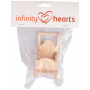  Infinity Hearts Nisse Släde Trä 8x5x10cm - 1 st