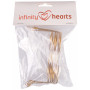  Infinity Hearts Nisse/Dock Glasögon Metall Guld 100mm - 5st