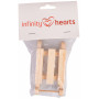  Infinity Hearts Nisse Kälke Trä 10x5x2,5cm - 1 st