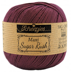 Scheepjes Maxi Sugar Rush Garn Unicolor 394 Skugglila