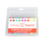 Infinity Hearts Rainbow Virknål set 13,7cm 2-6mm 9 storlekar
