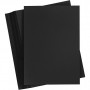 Färgad kartong, svart, A5, 148x210 mm, 200 g, 100 ark/ 1 förp.