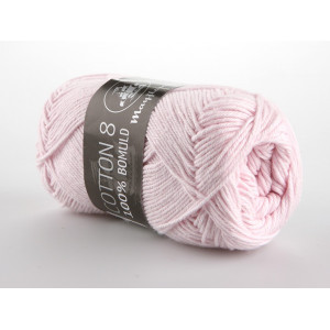Mayflower Cotton 8/4 Garn Unicolor 1488 Ljus Rosa