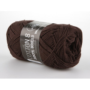 Mayflower Cotton 8/4 Garn Unicolor 1436 Mörkbrun