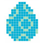 Påskägg Blå Pixelhobby - Påsk-pärlmönster