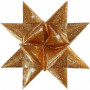Stjärnremsor, B: 25+40 mm, diam. 11,5+18,5 cm, guldglitter, utomhus, 16 remsor, L: 86+100 cm