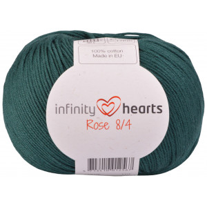 Infinity Hjrtan Rose 8/4 Garn Unicolor 241 Petrolgrn