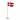 Stickad dansk flagga från Rito Krea - Flagga stickmönster 8x12cm