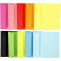 Färgade kuvert, assorterade färger, kuvertstl. 16x16 cm, 80 g, 10x10 st./ 1 förp.