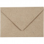 Återvunnet kuvert, natur, kuvertstl. 7,8x11,5 cm, 120 g, 50 st./ 1 förp.