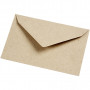 Återvunnet kuvert, beige, kuvertstl. 7,8x11,5 cm, 120 g, 50 st./ 1 förp.