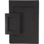 Passepartoutramar, svart, stl. A4+A6 , 180 g, 60 st./ 2 förp.