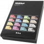 Colorbar Rivkartong, mixade färger, A4, 210x297 mm, 250 g, 16x10 ark/ 1 förp.