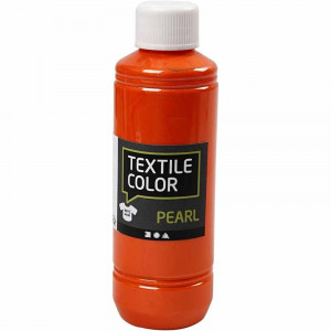 Textilfrg, orange, prlemor, 250 ml/ 1 flaska