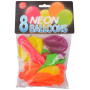 Bini Balloons Ballonger Neon Ass. färger Ø26cm - 8 st