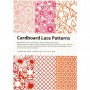 Spetskartong i block, orange, rosa, röd, rosa, A6, 104x146 mm, 200 g, 24 st./ 1 förp.