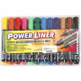 Power Liner, spets: 1,5-3 mm, 12 mix., ass. färger