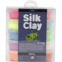 Silk Clay®, 10x40 g, mixade färger, Basic 2