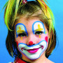 Eulenspiegel ansiktsfärg - sminkset, olika färger, clown, 1 set