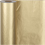 Presentpapper, guld, B: 50 cm, 60 g, 100 m/ 1 rl.