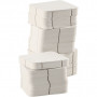 Puzzle konstruktionsbrickor, vit, stl. 9,3x9,3 cm, 200 st./ 200 förp.