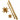 Vivi Gade Stjernestrimler Outdoor Guld Glitterfolie 86-100cm 25-40mm Diameter 11,5-18,5cm - 16 stk