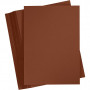 Färgad Kartong, mörkbrun, A4, 210x297 mm, 180 g, 100 ark/ 1 förp.