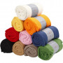 Fleece, mixade färger, L: 125 cm, B: 150 cm, 10 st./ 10 förp.